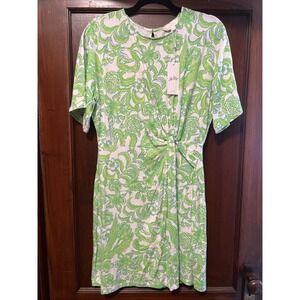 NWT Lilly Pulitzer Shaw Dress - Resort White Daffodil Hill, Women's Medium
